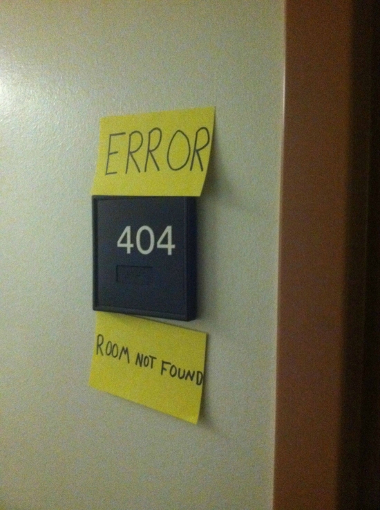 404 Error Room not found