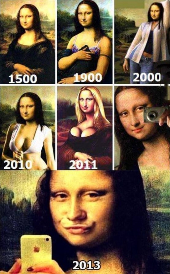 Evolution of Mona Lisa