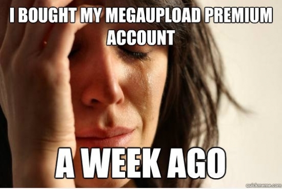 I bought my megaupload premium account a week ago
