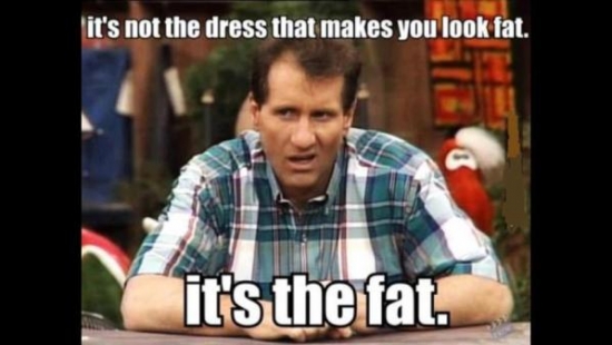 Its not the dress that makes you look fat