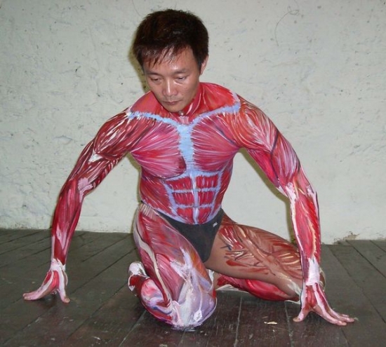 Muscular Body Paint