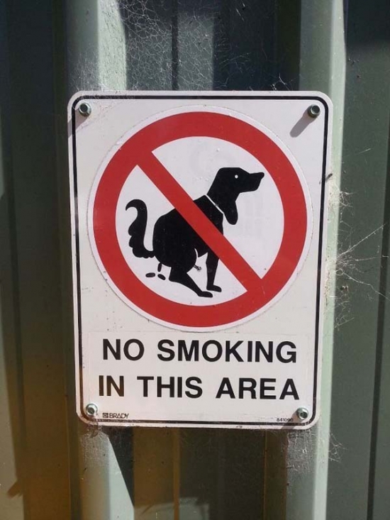 No smoking in this area