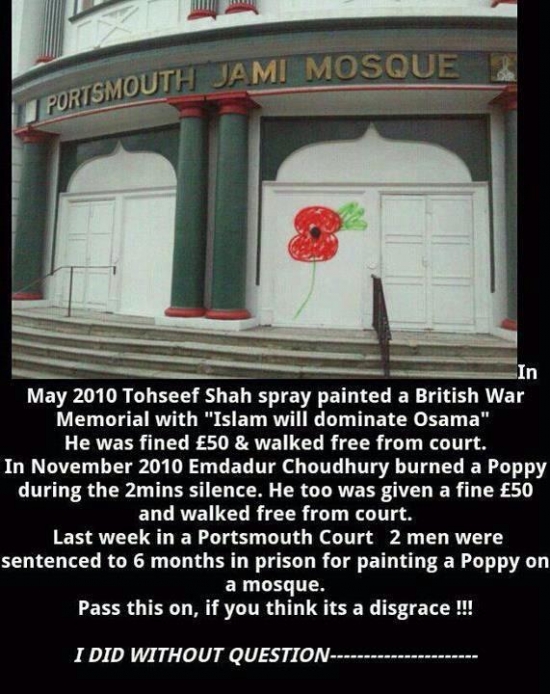 poppy on a mosque