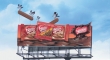 Birds on a Nestle billboard