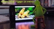 What happens to Kermit when Miss Piggy is away