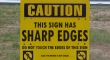 caution sharp edges