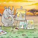 A Rhinos Paintings