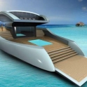 A boat with with pool