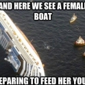 And here we have a female boat