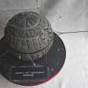 Death Star Cake with ships