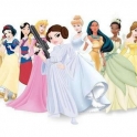 Disney Princesses all lined up