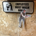 Employees must wash Han