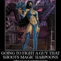 Going to fight a guy that shoots magic harpoons