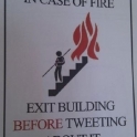 In case of a fire exit building