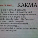 Lesson of time Karma