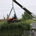 Make shift hedge mower