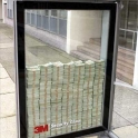 Money money money 3M showing off their Security glass