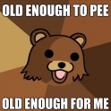 Old enough to pee