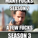 Rick Grimes through the seasons