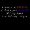 Roses are FF0000