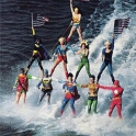 Superheroes Waterskiing