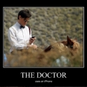 The Doctor uses an iPhone2