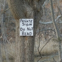 This is a private sign