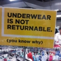 Underware is not returnable
