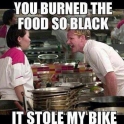 so black it stone my bike
