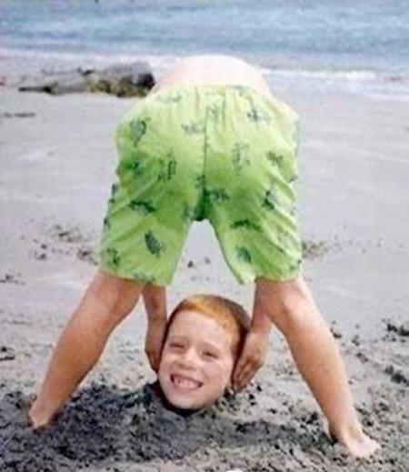 A New Meaning To Burying Your Head In The Sand