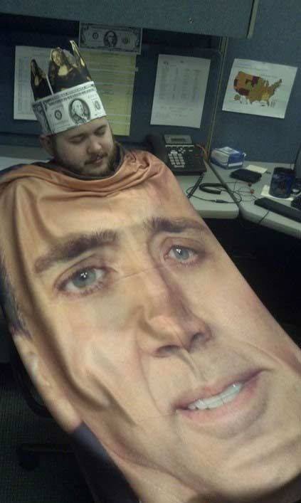 A Nicolas Cage blanket