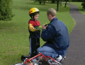 Always get your kids to wear protection when riding a bike