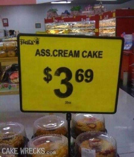 Ass Cream Cake