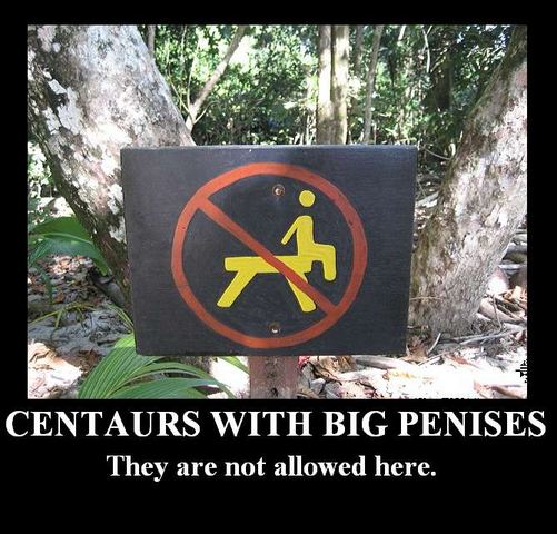 Centaurs with a big penis