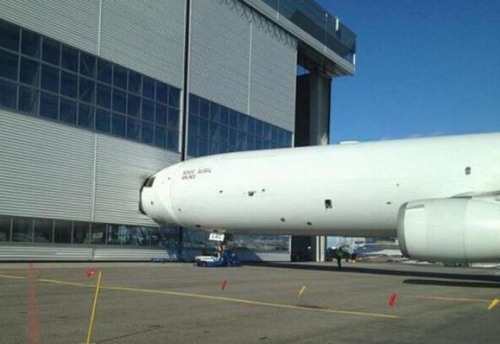 How not to park a plane