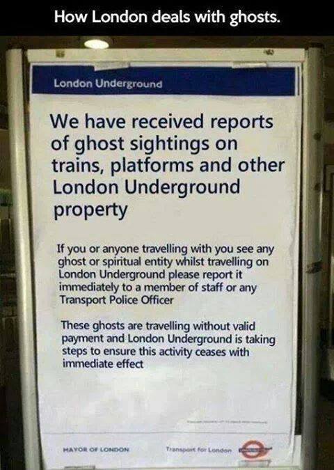 How the London Underground deal with ghosts