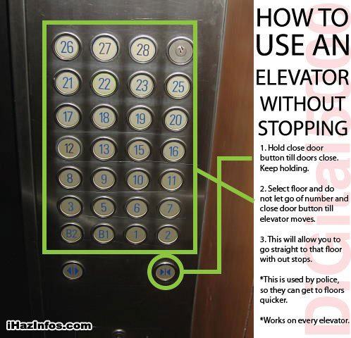 How to use an Elevator without stopping