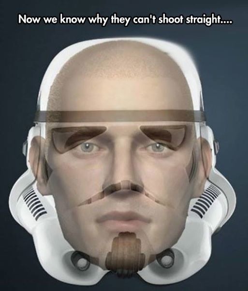 Inside a Stormtrooper Helmet - Why they can't shoot straight