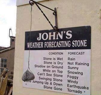 Johns weather forcasting stone
