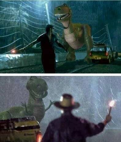 Jurassic park chase