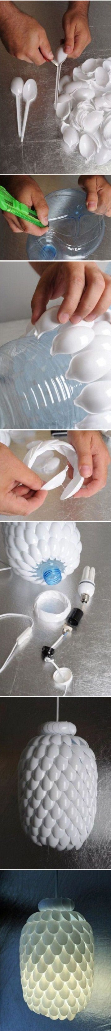 Lamp Shade from spoons
