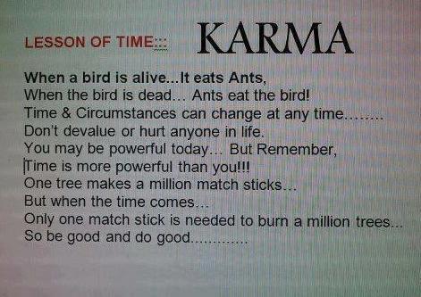 Lesson of time Karma