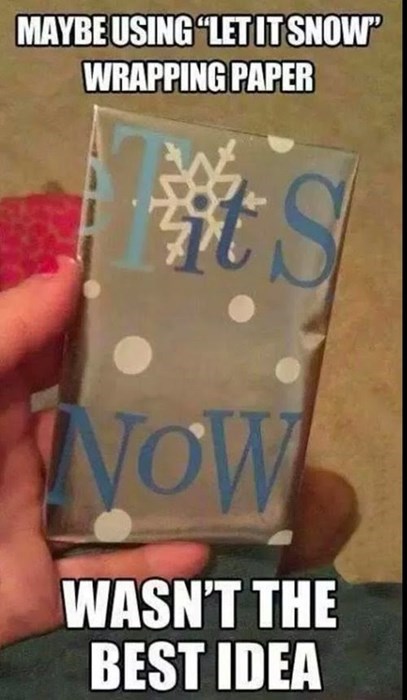 Let is snow rapping paper