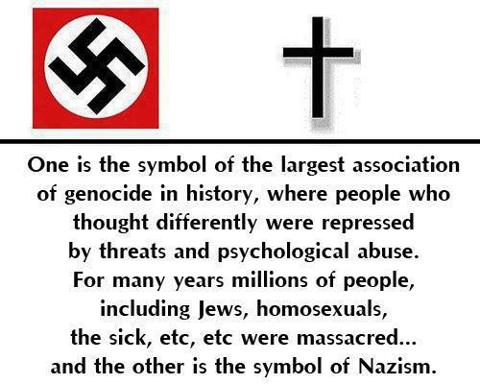 One is the symbol of the largest association of genocide...