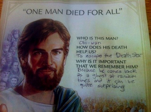 One man died for all