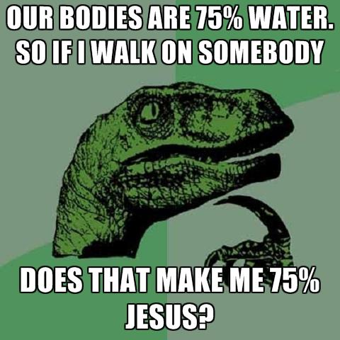 Our bodies are 75 water