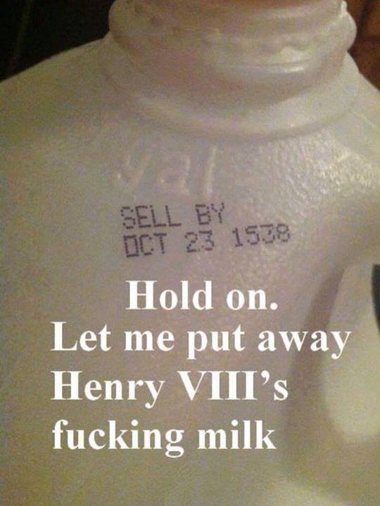 Out of date milk