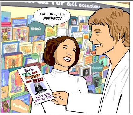 Perfect card for Darth Vader