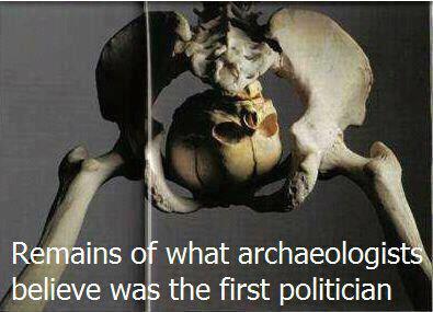 Remains of what archaeologists believe was the first politician
