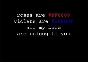 Roses are #FF0000
